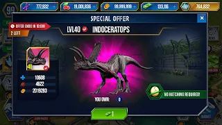 INDO HYBRID X 99 in JURASSIC WORLD THE GAME HERE ALMOST?!!?!?