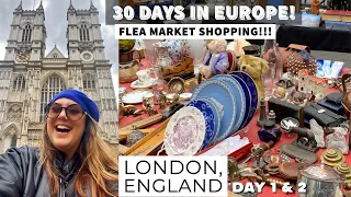 A THRIFT ADVENTURE OF A LIFETIME! | Flea Market Shopping | European Thrift Vlog | London | Day 1 & 2