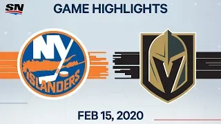 NHL Highlights | Islanders vs Golden Knights – Feb. 15, 2020
