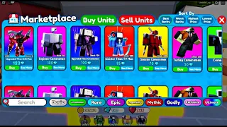 😱WOW!!🔥 New UNIT MARKETPLACE In Toilet Tower Defense!! 😳🤑 (Roblox) 😎