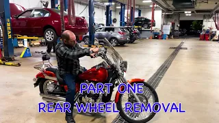 SHADOW SERVICE SERIES: PART 1 REAR WHEEL REMOVAL