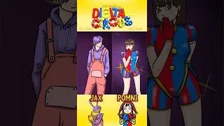 JAX AND POMNI Human version transformation | the amazing digital circus animation
