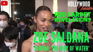 Red Carpet Revelations with Zoe Saldana on Her New Film 'Avatar: The Way of Water' Tokyo Premiere