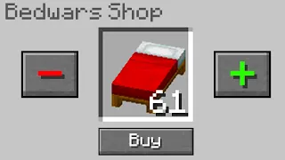 Minecraft Bedwars but I can buy any item in the game...