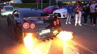 1500HP Nissan GT-R Anti-Lag shooting huge flames! I Wörthersee 2022