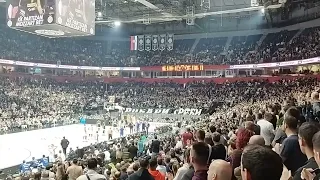 KK Partizan Mozzart Bet - Anadolu Efes: Aplauz navijača Partizana za povređenog Vasu Micića