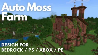 AUTOMATIC MOSS FARM | Aesthetic Minecraft Tutorial | Bedrock / MCPE / PS / XBOX [1.20+]