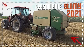 🌾🔥Prasowanie słomy 2021⭐ KRONE ROUND PACK 1250⭐🔥60 kulek w godzinę🔥