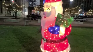 Wilkes-Barre Public Square Christmas lights