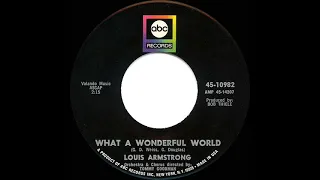 1967/68/88 Louis Armstrong - What A Wonderful World (mono 45--#1 UK hit)