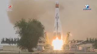 Момент старта РН «Союз-2.1а» с ТГК «Прогресс МС-06» [14/06/2017] HD