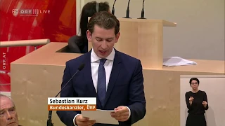 Sebastian Kurz - Seine letzte Rede als Kanzler am 27.5.2019