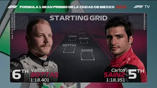 F1 starting grid but with mexican theme