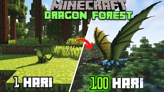 100 Hari di Minecraft Tapi Jadi Naga Hutan!