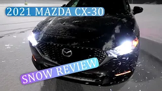 2021 MAZDA CX-30 SNOW CAR REVIEW!!! MUST SEE!!!