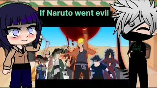 Naruto friend react to If Naruto went evil Full story!