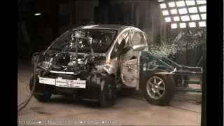 Mitsubishi i-MiEV | Side Crash Test | 2012 | High Speed Camera | NHTSA Full Length test in HD