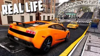 ГТА 5 Реальная Жизнь №352 (ГТА 4) АРЕНДОВАЛ LAMBORGHINI GALLARDO. ПОСЛЕДНИЙ ДЕНЬ В ЛИБЕРТИ  СИТИ.