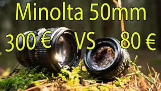 Old glass: Minolta 50mm f1.2 vs 50mm f 1.4 😲 Witch is better? German