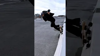 Wallride on the ‎@solrideskate Manta Ray gets some hype from my daughter #surfskate #surf