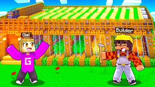 BULDER MAAKT AUTOMATISCHE FARM VOOR MIJ In Minecraft! (Survival)