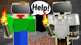 Stuck In The DEEPEST CAVE In Minecraft VR!