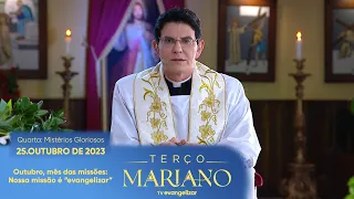 Quarta-Feira: Mistérios Gloriosos | Terço Mariano com @PadreManzottiOficial | 25/10/23