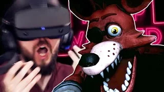 Getting VERY Scared In Five Nights At Freddy's VR (FNAF VR) - Part 1