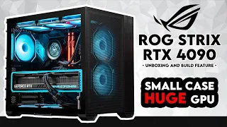 Big Cases? Nah! | ROG Strix RTX 4090 OC Unboxing & Feature | LIAN LI O11 Air Mini Gaming PC Build