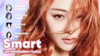 LE SSERAFIM - Smart (Line Distribution + Lyrics Karaoke) PATREON REQUESTED