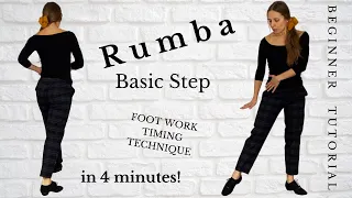 Rumba Dance || Rumba Basic Step || Rumba Footwork, Timing, Technique | Beginner Rumba Dance Lesson