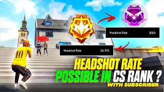 Increasing Headshot rate in cs rank | push grandmaster with subscriber  - MONU KING