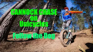 Cannock Chase on unicycles Follow the Dog