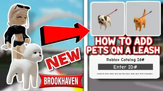 *NEW* HOW TO GET PETS ON A LEASH IN BROOKHAVEN 🏡RP ROBLOX