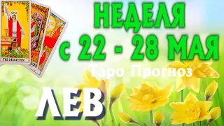 ЛЕВ 🌷🌷🌷 НЕДЕЛЯ с 22 - 28 МАЯ 2023 года Таро Прогноз ГОРОСКОП Angel Tarot