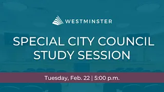 Special City Council Study Session