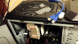 NZXT 200mm fan control demo with super noisy reference Radeon R9 290x