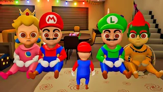 HELP SAVE Mario Baby in The Baby In Yellow! Funny Moments With Mario, Luigi,  Bowser Baby!