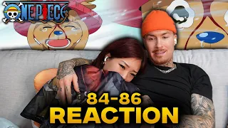 Chopper Made Us Cry... 😭| First Time Watching One Piece Anime! Ep 84/85/86 Reaction