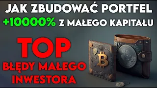 KRYPTOWALUTY - Jak zbudować portfel z małym kapitałem - STRATEGIA NA HOSSĘ!