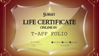 Submit (pensioners) LIFE CERTIFICATE online in T- App Folio @PadmaParupalli