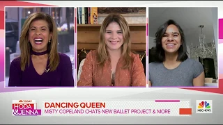 Misty Copeland discusses her new project called,  "Swans For Relief"