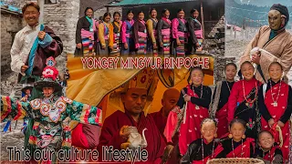Our culture, traditional || Yongey mingyur rinpoche came to his monther land 😇|| full of enjoyment