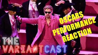 "I'm Just Ken" by Ryan Gosling | 96th Oscars Performance - The Variant Cast Reacts