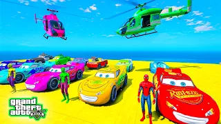 GTA 5 SPIDER-MAN 2, POPPY PLAYTIME, Five Nights at Freddy's Join in Epic New Stunt Racing #39