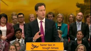 Nick Clegg: 'success doesn't come easy or quick'