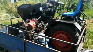 Сверхкомпактный самодельный трактор