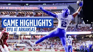 BYU Football vs Arkansas Highlights | 2023