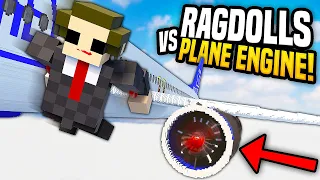 Ragdolls Get SUCKED Into Plane ENGINE - Teardown Mods Gameplay