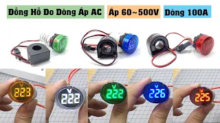 Đồng Hồ Đo Dòng Áp AC 100A  60V đến 500V AD101-22VAM  | Điện tử DAT